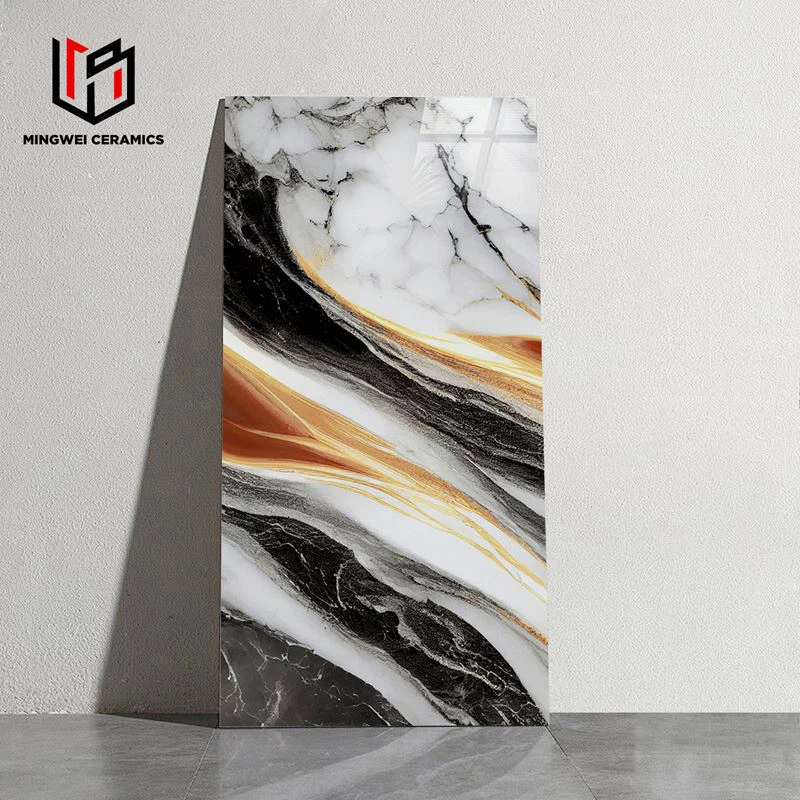 Gạch vàng đánh bóng đầy màu sắc